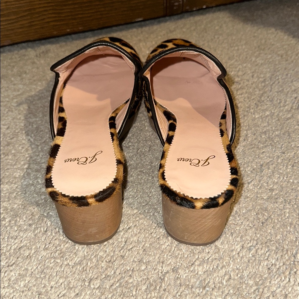 J. Crew leopard calf hair clogs - Picture 3 of 5